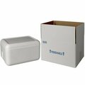 Plastilite Insulated Shipping Box with Foam Cooler 11 3/8'' x 8 3/4'' x 6'' - 1 1/2'' Thick 451SL610CPLT